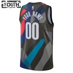Maillot NBA Brooklyn Nets Personnalisable Nike 2023-24 City Edition Noir Swingman - Enfant
